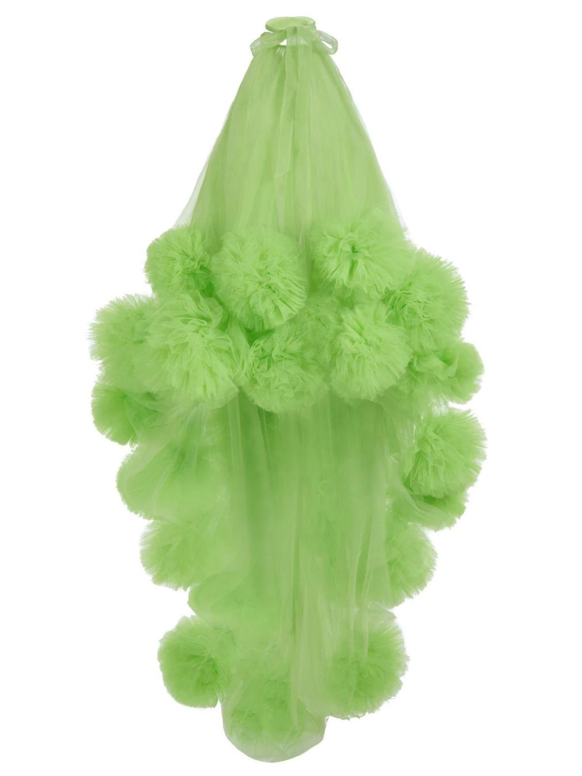 Marsali Mesh Maxi Dress In Green-Mix MIx Style