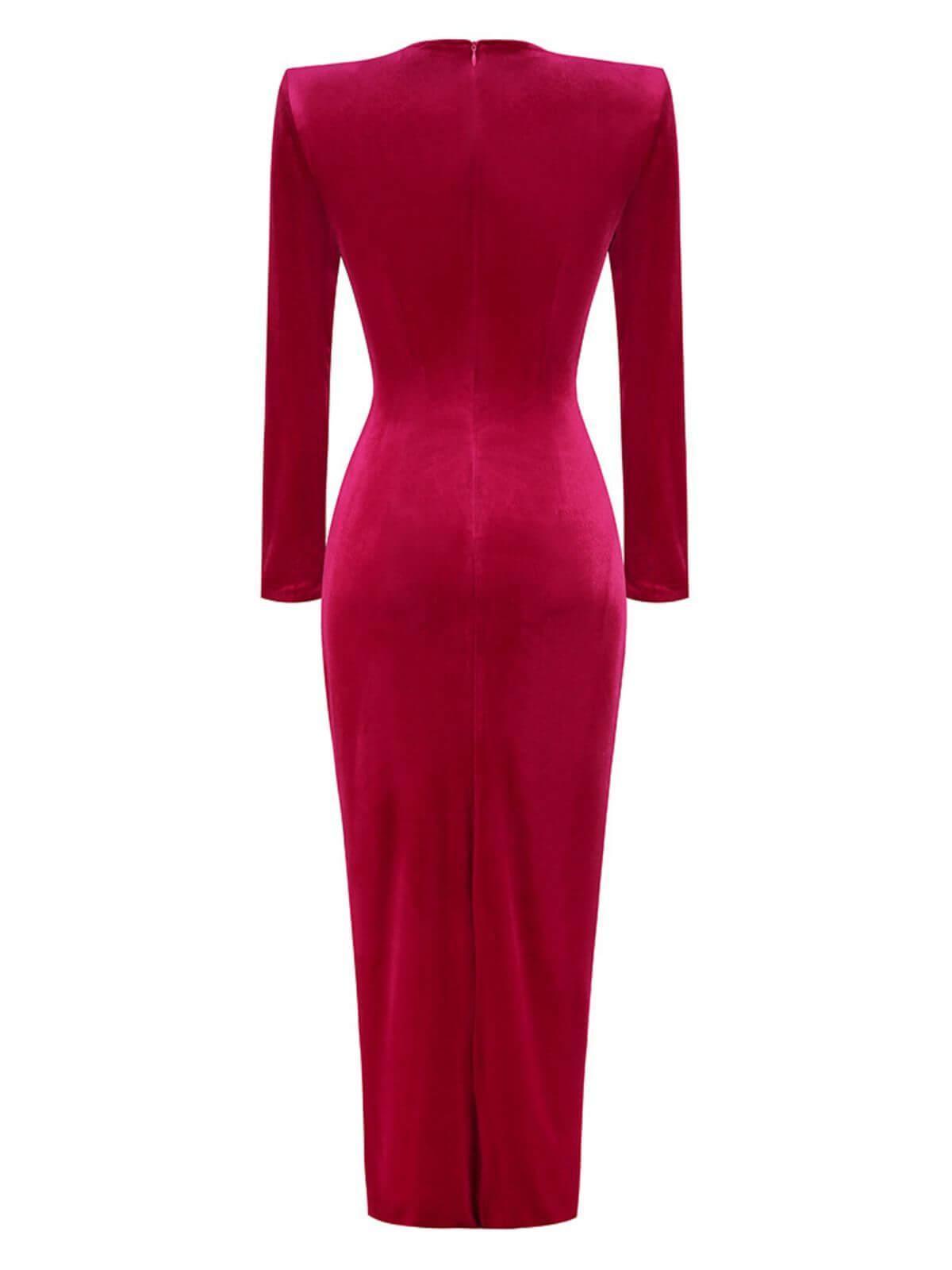 Marta Long Sleeve Velvet Maxi Dress-Mix MIx Style