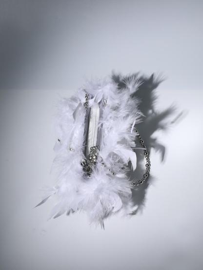 Martina Sequin Feather Shoulder Bag-Mix MIx Style