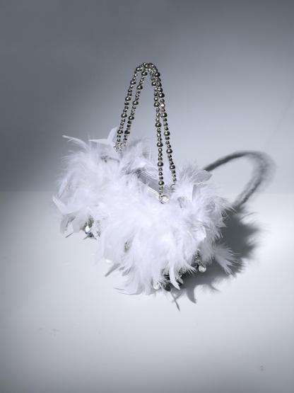 Martina Sequin Feather Shoulder Bag-Mix MIx Style