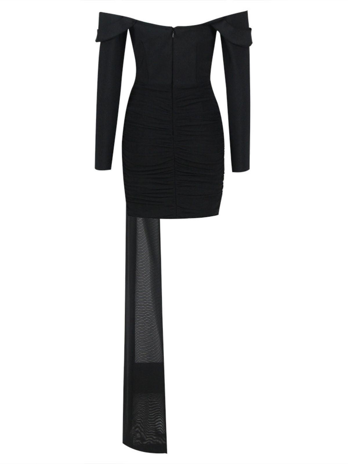 Maura Off Shoulder Bandage Dress-Mix MIx Style