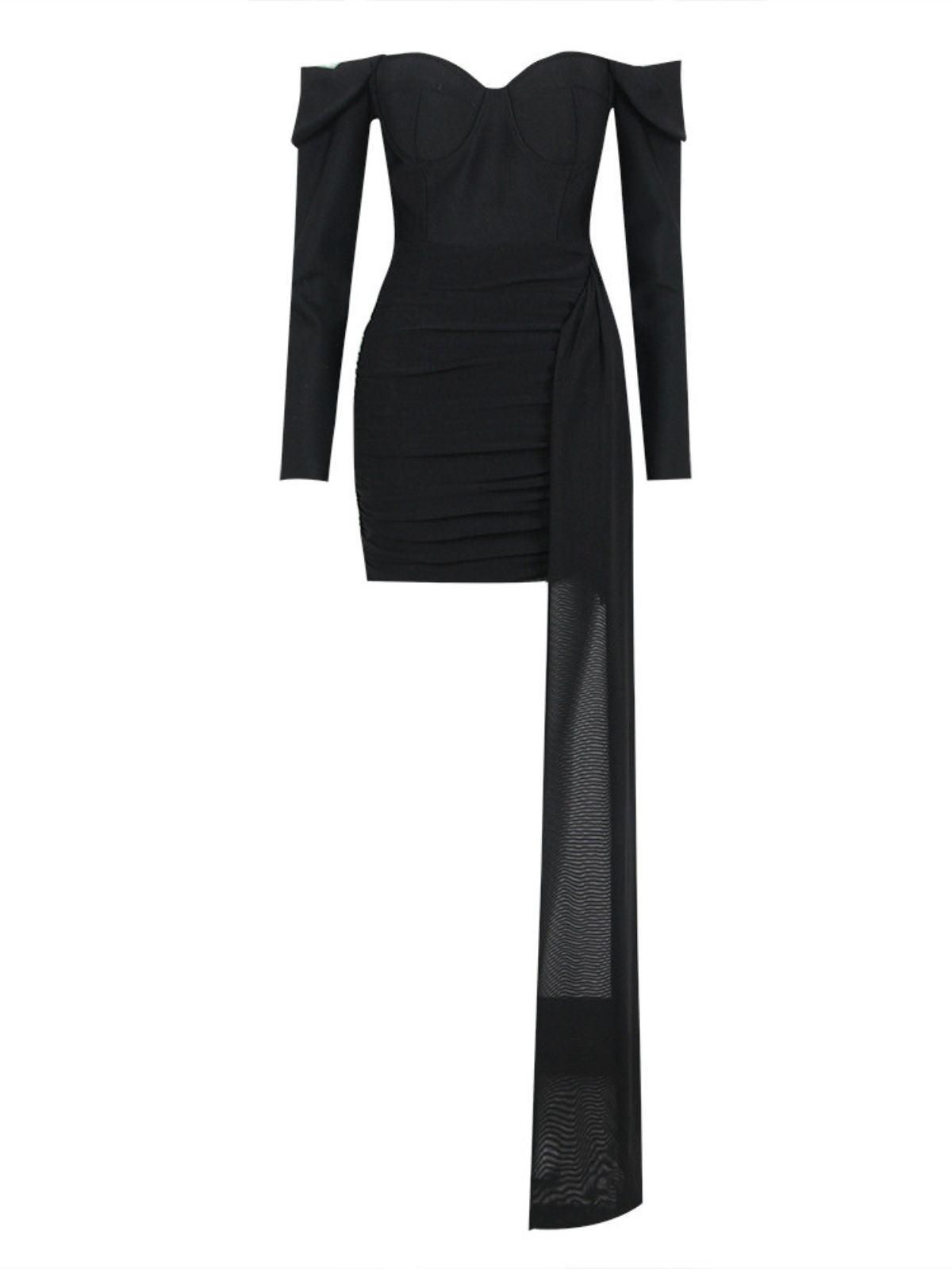 Maura Off Shoulder Bandage Dress-Mix MIx Style