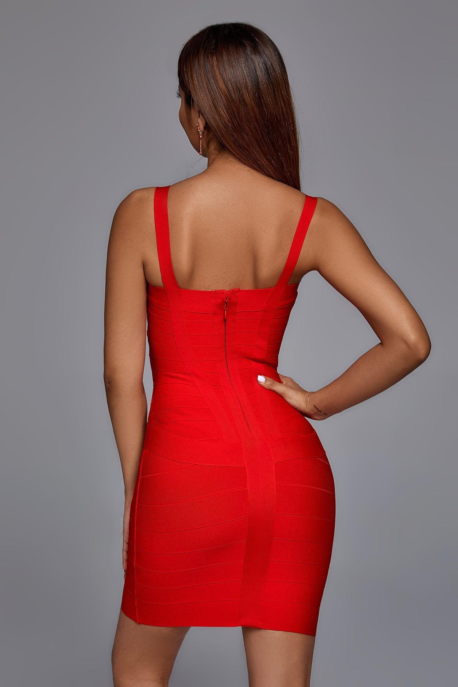 Red Bandage Mini Dress| Mix Mix Style-Mix MIx Style