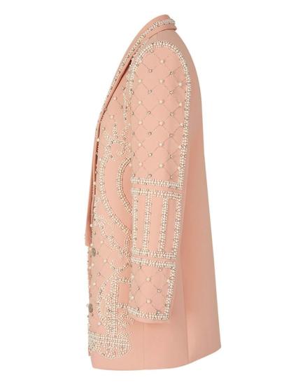 Minahil Pearl Embellished Blazer | Mix Mix Style [Hot Seller]-Mix MIx Style