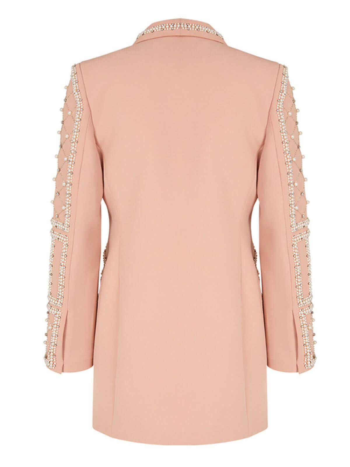 Minahil Pearl Embellished Blazer | Mix Mix Style [Hot Seller]-Mix MIx Style