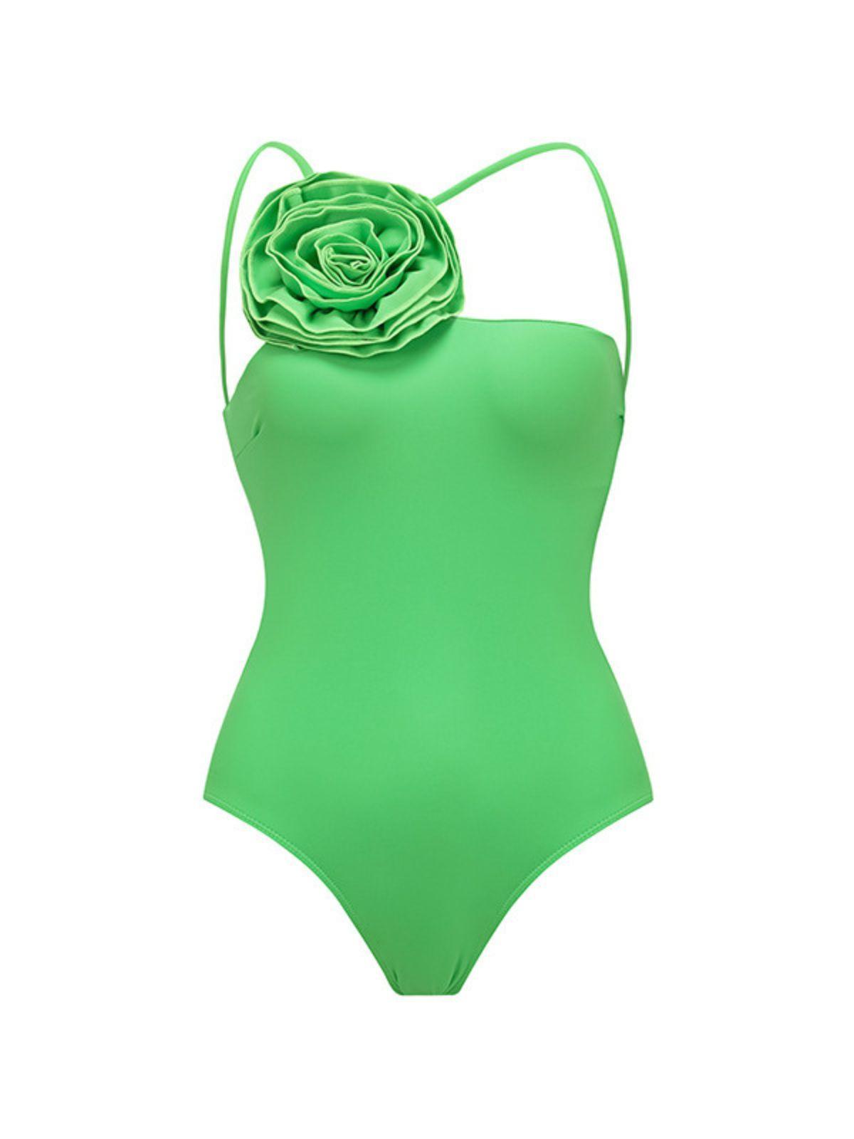 Versatile Crossneck Flower One Piece Swimsuit | Mix Mix Style-Mix MIx Style