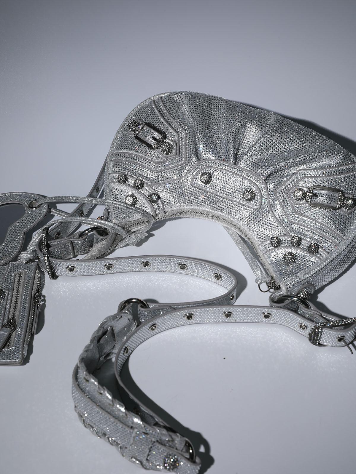 Misty Rhinestone Shoulder Bag In Silver Handbags & Evening Bags | Mix Mix Style [Hot Seller]-Mix MIx Style