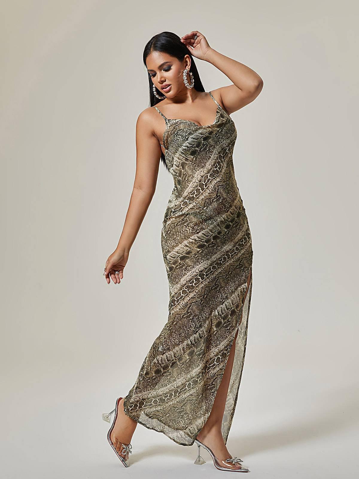 Miyuki Spaghetti Printed Maxi Dress-Mix MIx Style