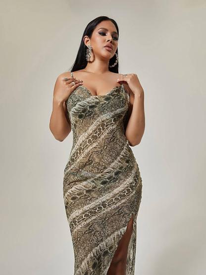 Miyuki Spaghetti Printed Maxi Dress-Mix MIx Style