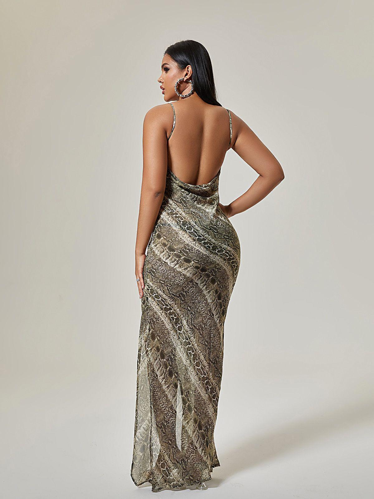 Miyuki Spaghetti Printed Maxi Dress-Mix MIx Style