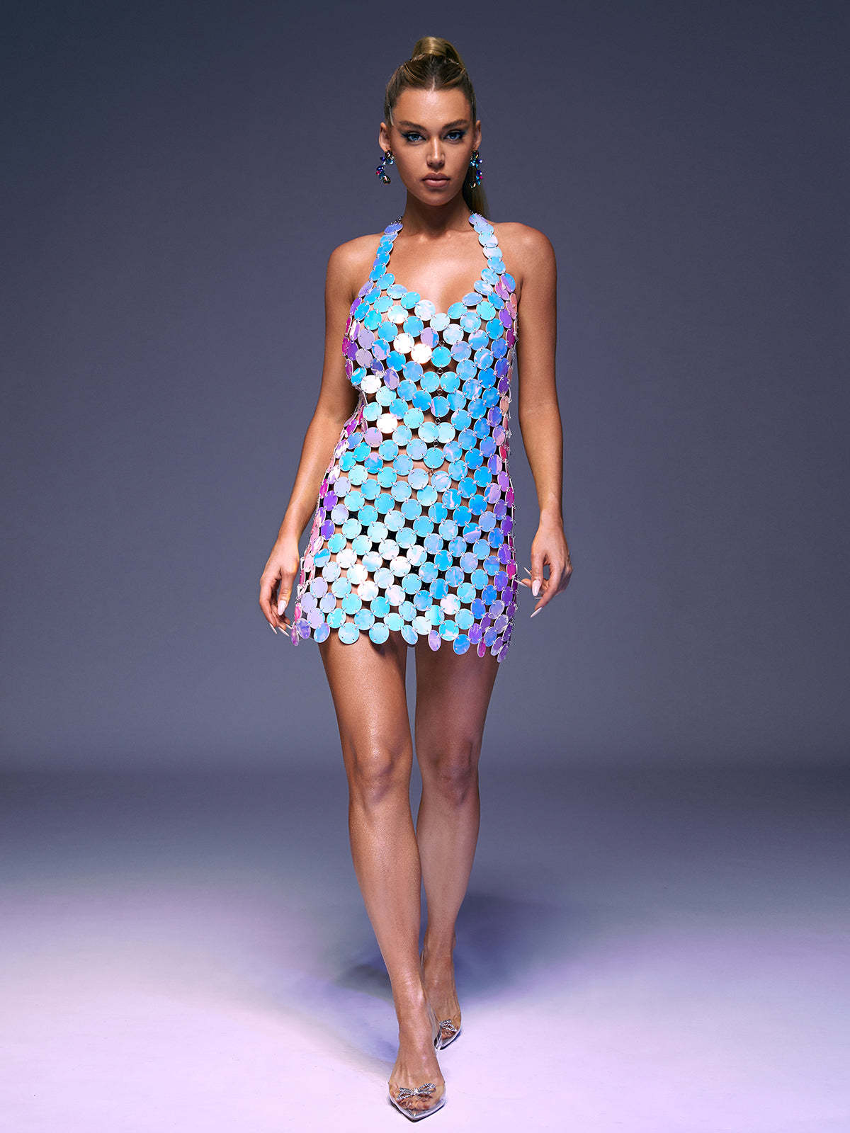 Mylah Leather Chainmail Dress-Mix MIx Style