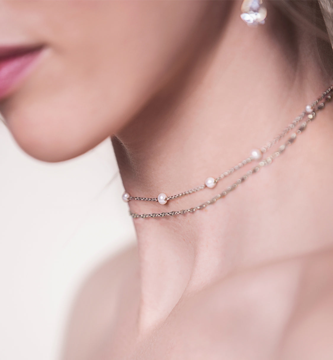 Dainty Layered 18K White Gold Choker | Mix Mix Style [Hot Seller]-Mix MIx Style