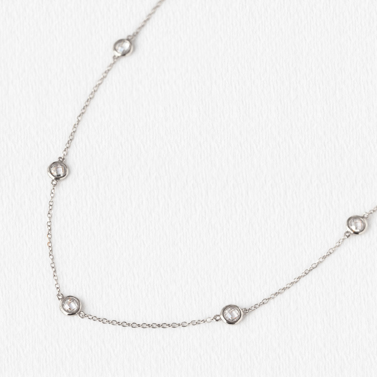 Crystal 18K White Gold Choker | Mix Mix Style [Hot Seller]-Mix MIx Style