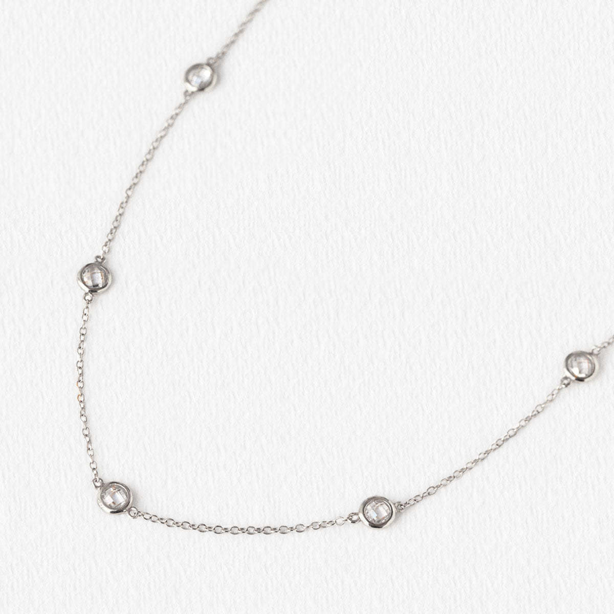 Crystal 18K White Gold Choker | Mix Mix Style [Hot Seller]-Mix MIx Style