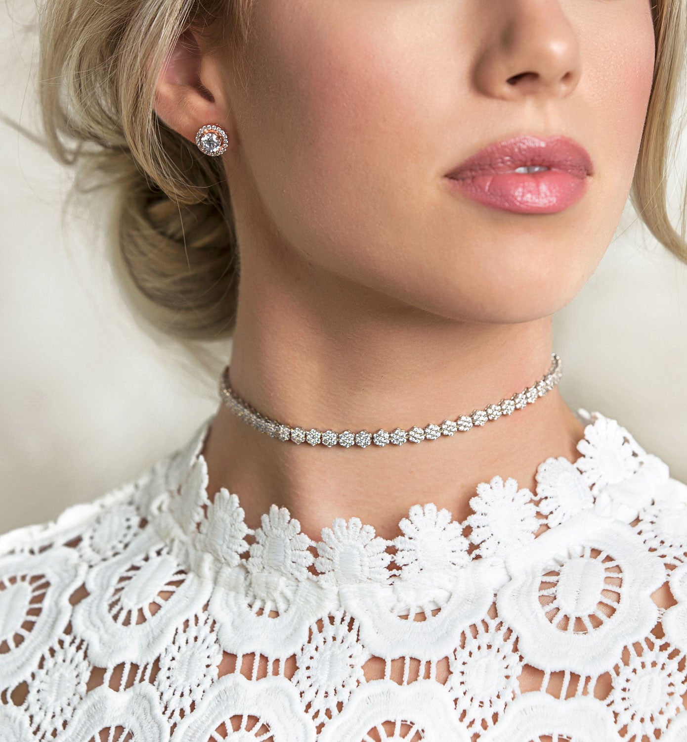 Daisy Eternity Crystal Choker | Mix Mix Style [Hot Seller]-Mix MIx Style