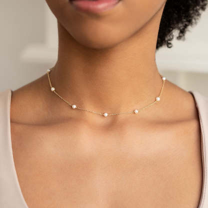 Pearl Choker 18K Gold Plated Necklace | Mix Mix Style [Hot Seller]-Mix MIx Style