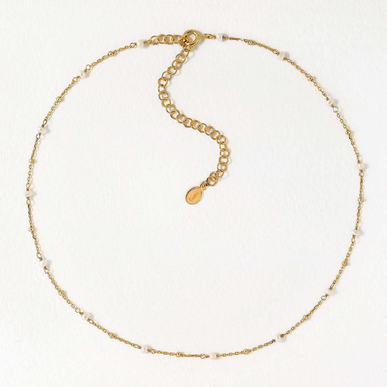 Dainty Pearl 18K Gold Plated Choker Necklace | Mix Mix Style [Hot Seller]-Mix MIx Style