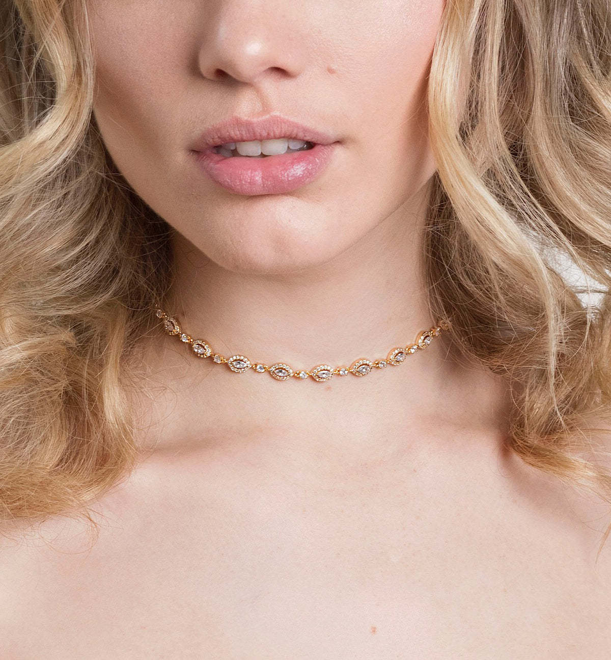 Marquise Choker 18K Gold Plated Necklace | Mix Mix Style [Hot Seller]-Mix MIx Style
