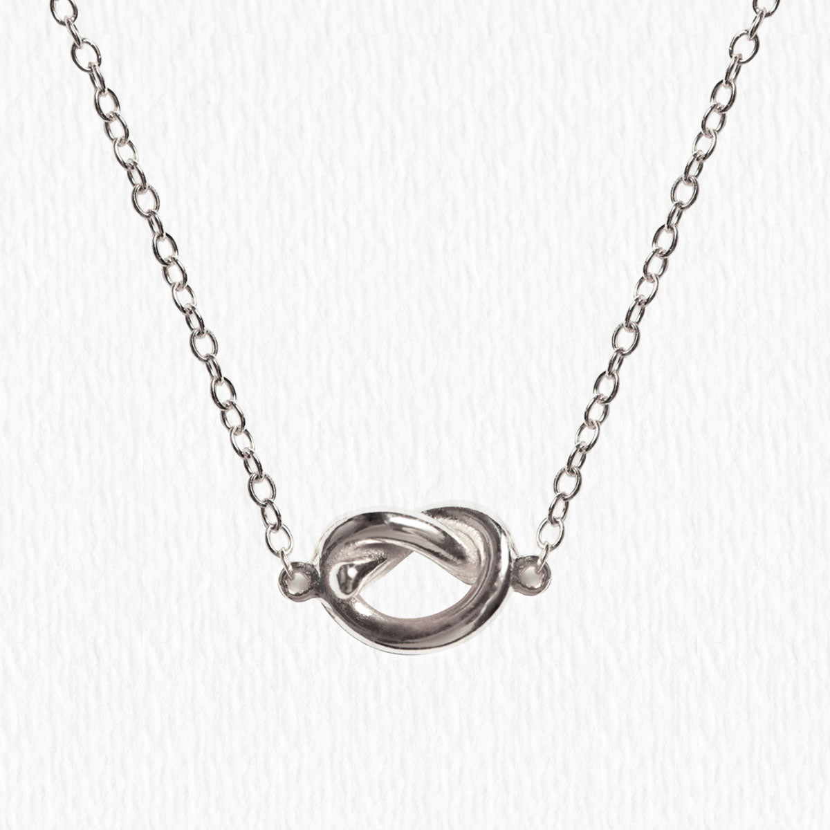 Love Knot 18K White Gold Necklace | Mix Mix Style [Hot Seller]-Mix MIx Style