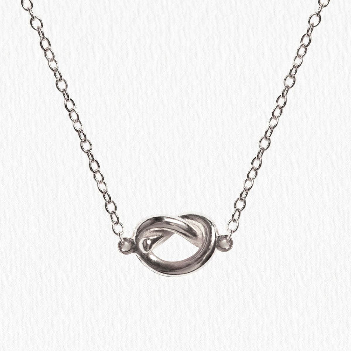 Love Knot 18K White Gold Necklace | Mix Mix Style [Hot Seller]-Mix MIx Style