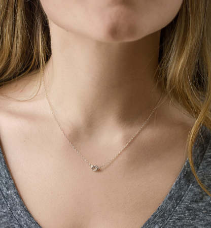 Love Knot 18K White Gold Necklace | Mix Mix Style [Hot Seller]-Mix MIx Style