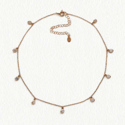 Dangle 18K Rose Gold Plated Choker | Mix Mix Style [Hot Seller]-Mix MIx Style