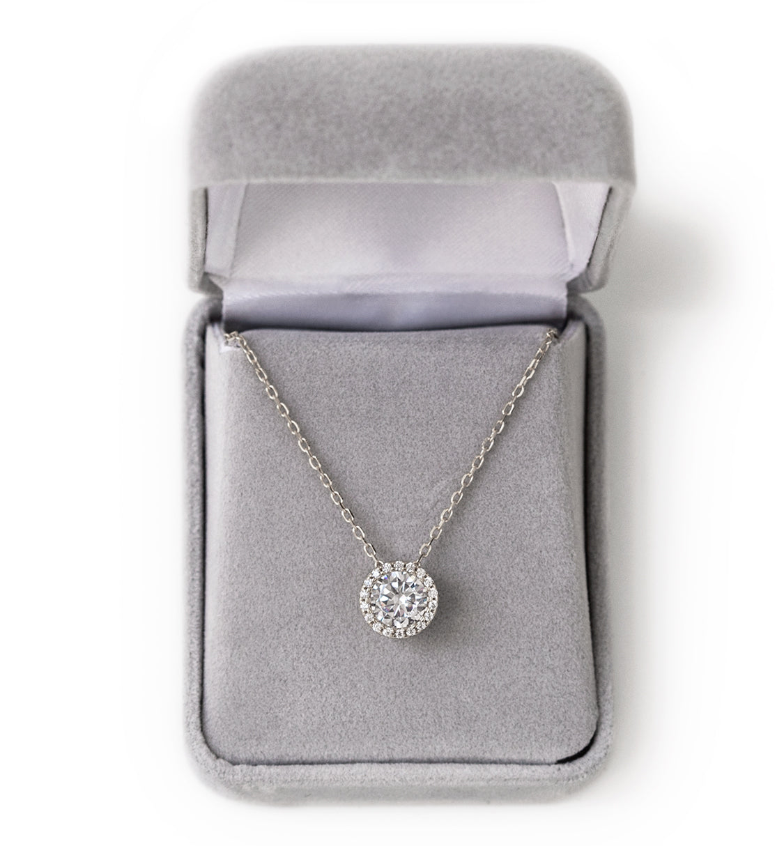 Crystal 18K White Gold Necklace | Mix Mix Style [Hot Seller]-Mix MIx Style