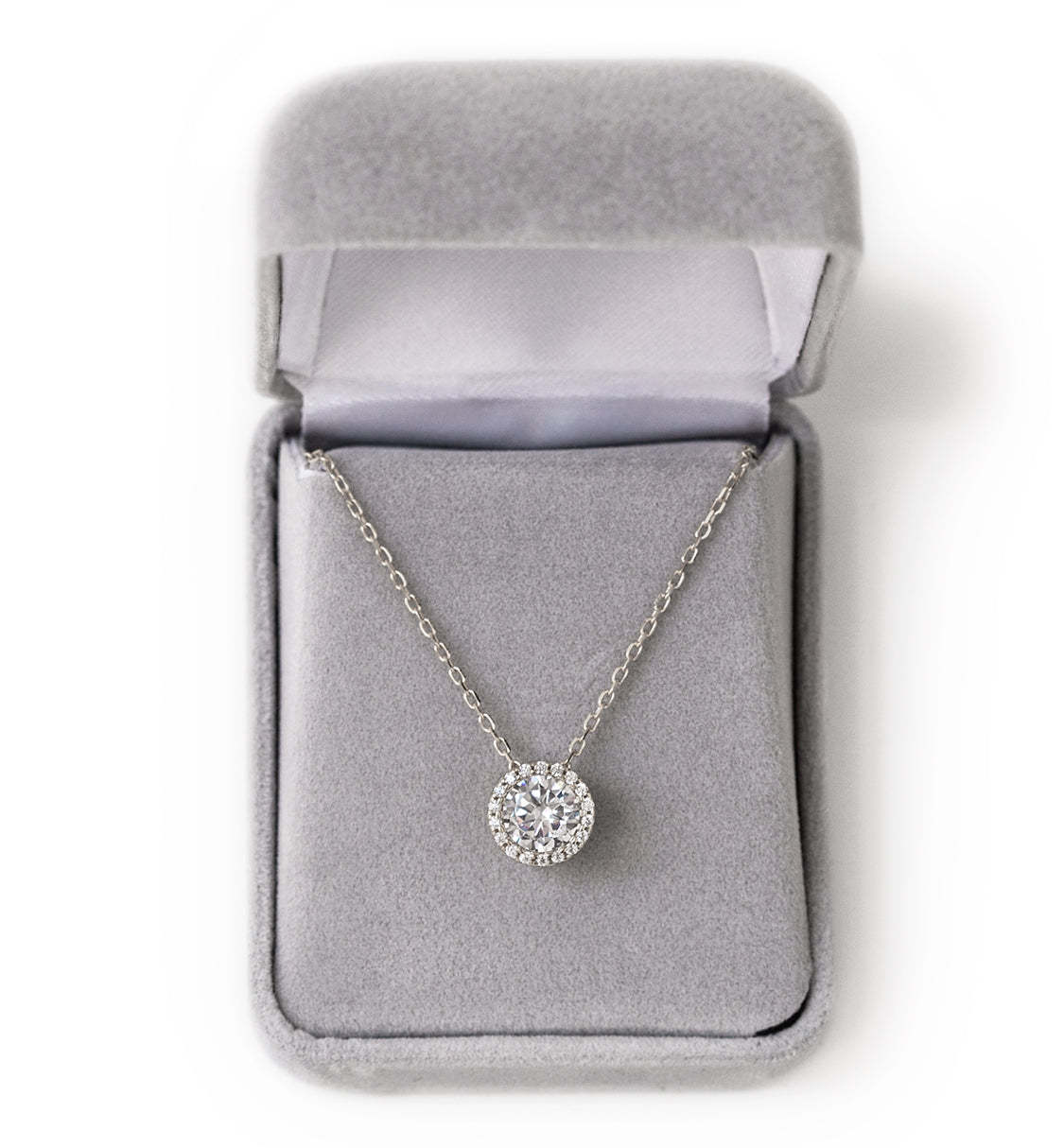 Crystal 18K White Gold Necklace | Mix Mix Style [Hot Seller]-Mix MIx Style