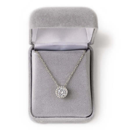 Crystal 18K White Gold Necklace | Mix Mix Style [Hot Seller]-Mix MIx Style