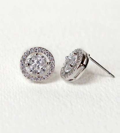 Halo 18K White Gold Jewelry Set | Mix Mix Style [Hot Seller]-Mix MIx Style
