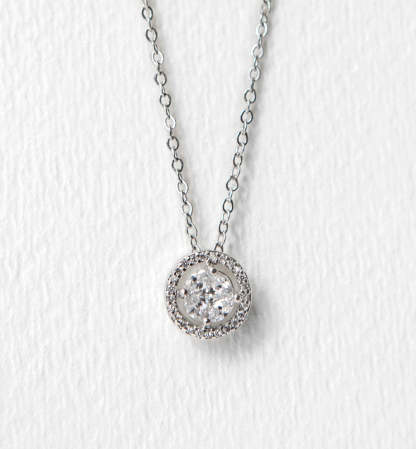 Halo 18K White Gold Jewelry Set | Mix Mix Style [Hot Seller]-Mix MIx Style