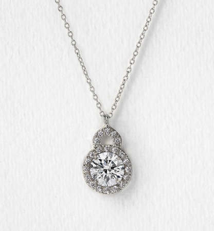 Crystal 18K White Gold Pendant Necklace | Mix Mix Style [Hot Seller]-Mix MIx Style
