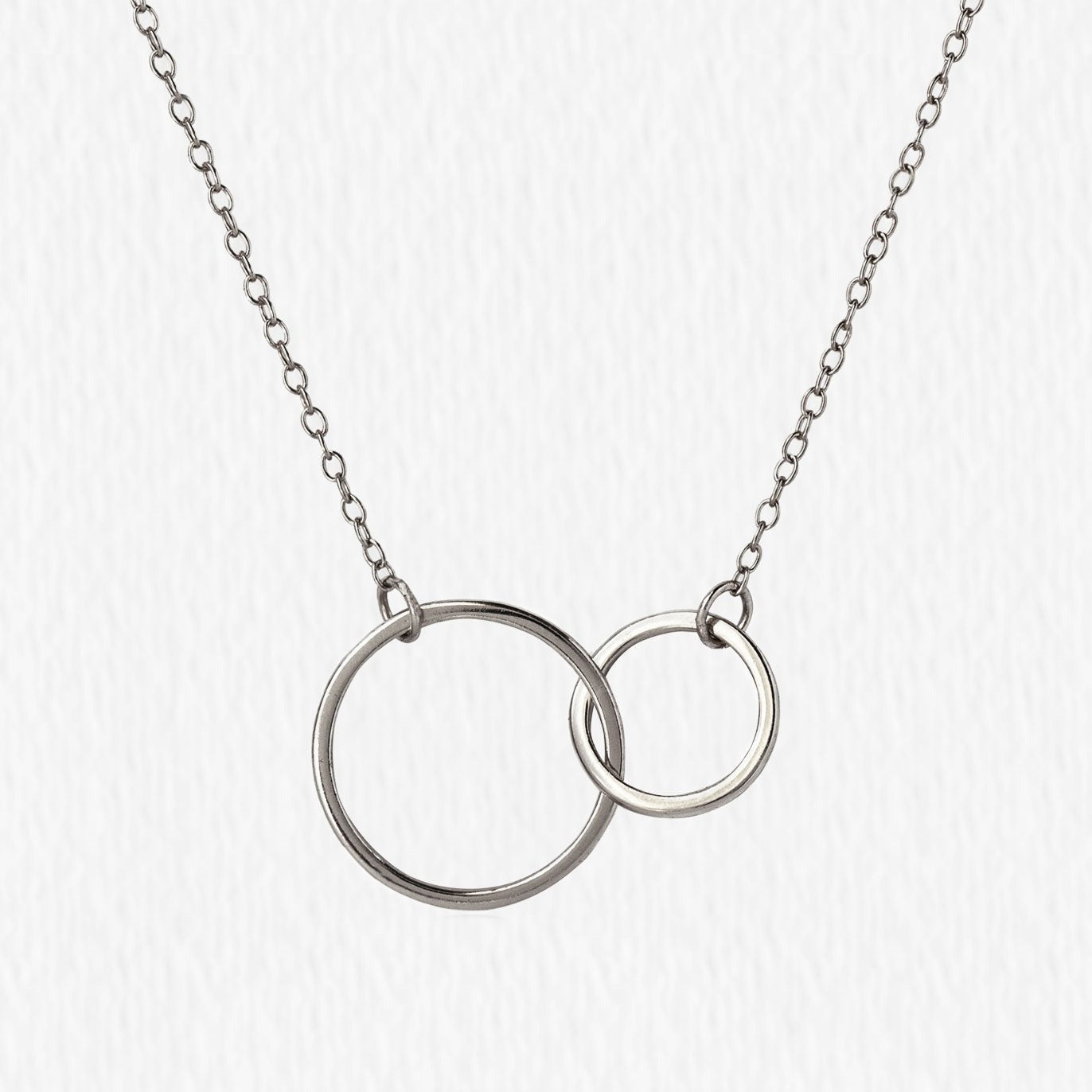 Interlocking 18K White Gold Necklace | Mix Mix Style [Hot Seller]-Mix MIx Style