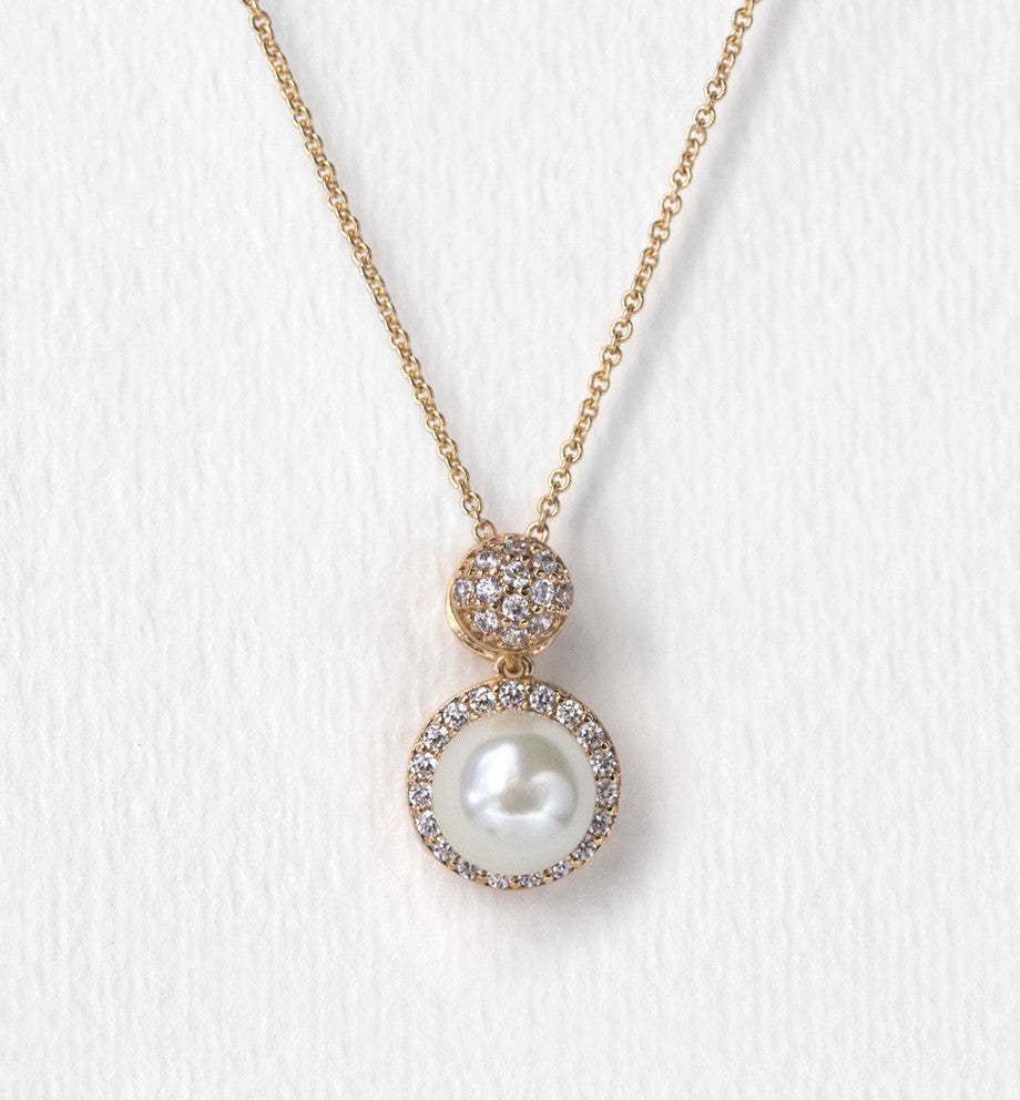 Pearl Pendant 18K Gold Plated Necklace | Mix Mix Style [Hot Seller]-Mix MIx Style