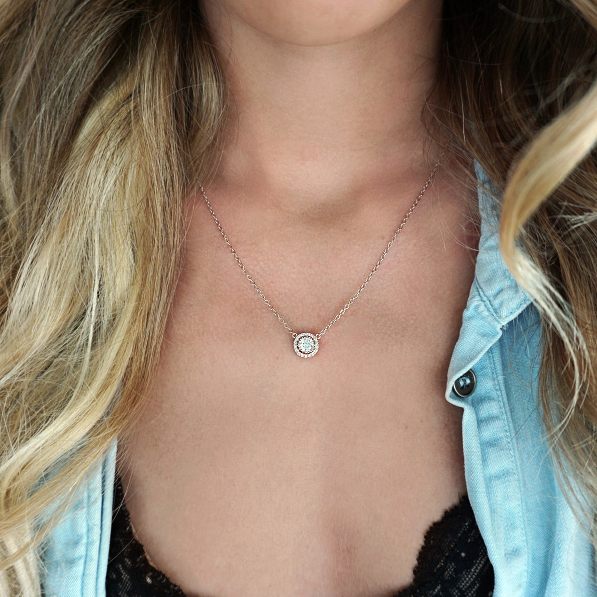 Petite 18K White Gold Necklace | Mix Mix Style [Hot Seller]-Mix MIx Style