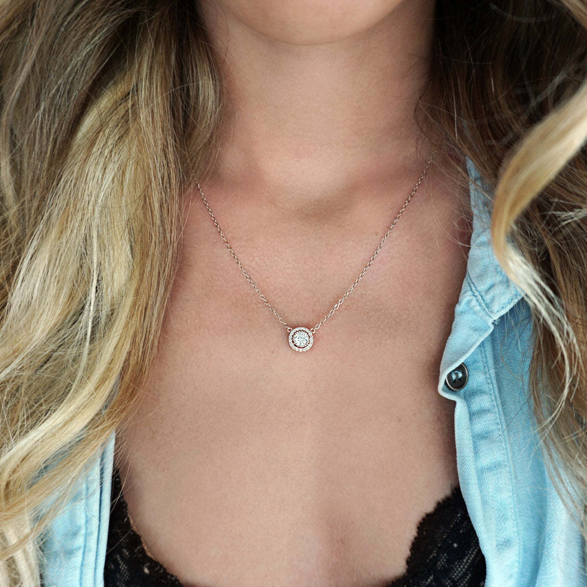 Petite 18K White Gold Necklace | Mix Mix Style [Hot Seller]-Mix MIx Style