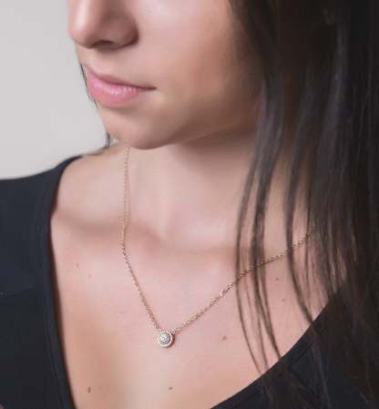 Petite 18K White Gold Necklace | Mix Mix Style [Hot Seller]-Mix MIx Style