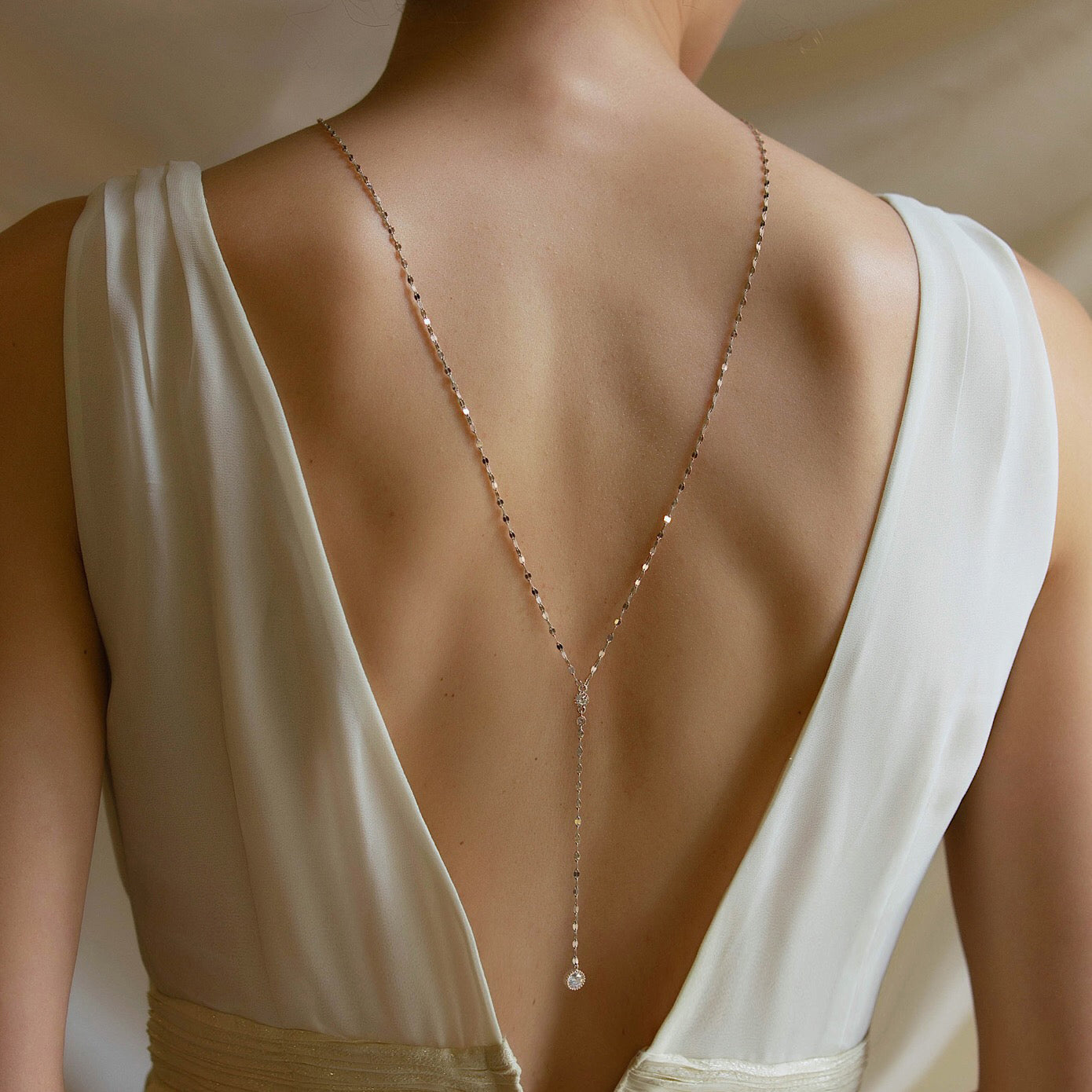 Moissanite Diamond Lariat s925 Sterling Silver Back Necklace | Mix Mix Style [Hot Seller]-Mix MIx Style