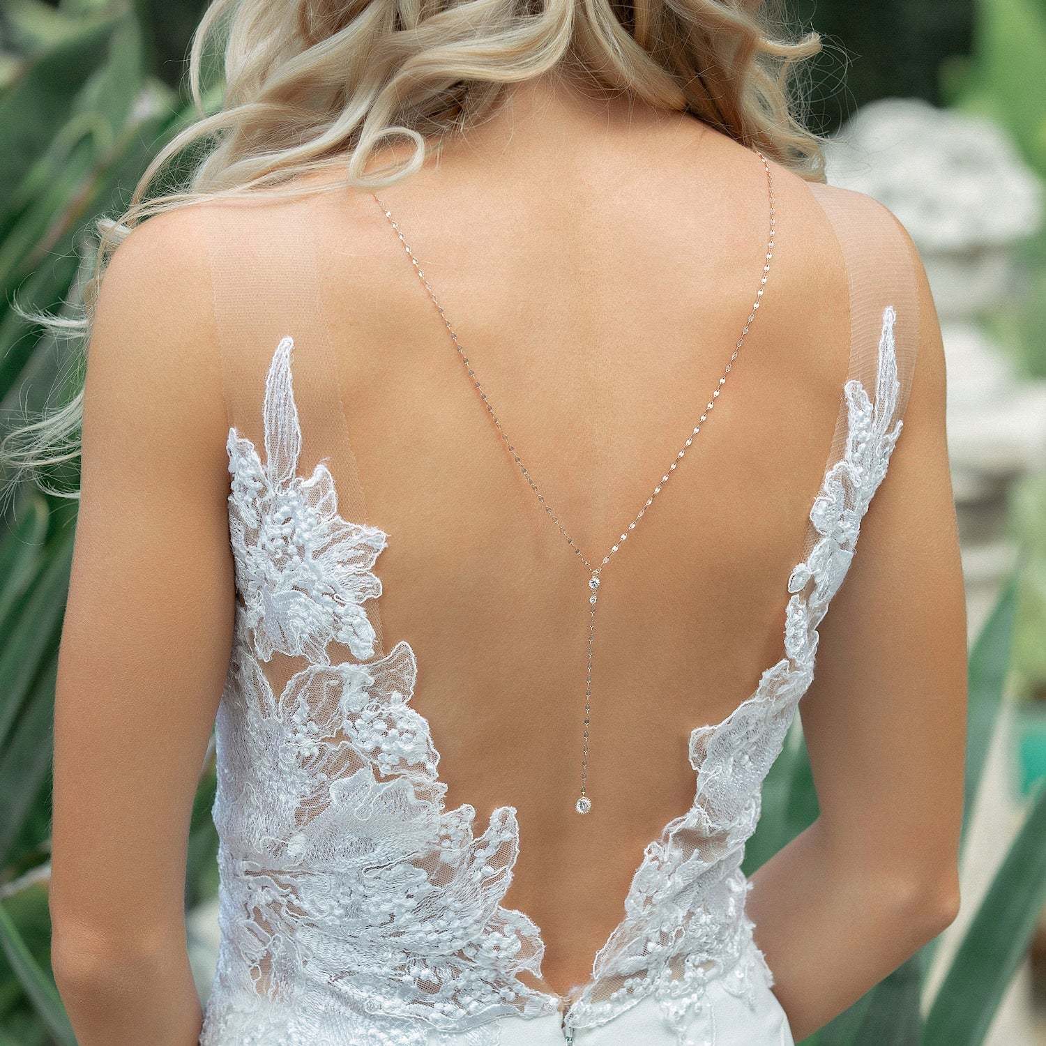 Moissanite Diamond Lariat s925 Sterling Silver Back Necklace | Mix Mix Style [Hot Seller]-Mix MIx Style