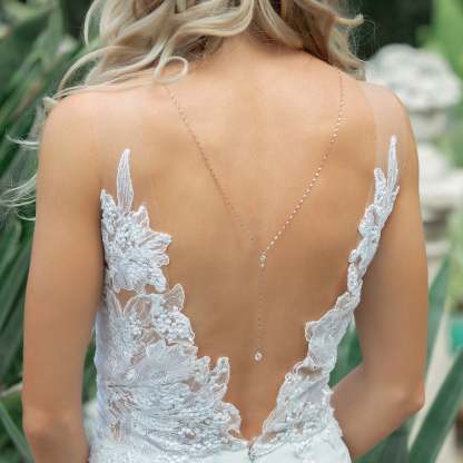 Moissanite Diamond Lariat s925 Sterling Silver Back Necklace | Mix Mix Style [Hot Seller]-Mix MIx Style