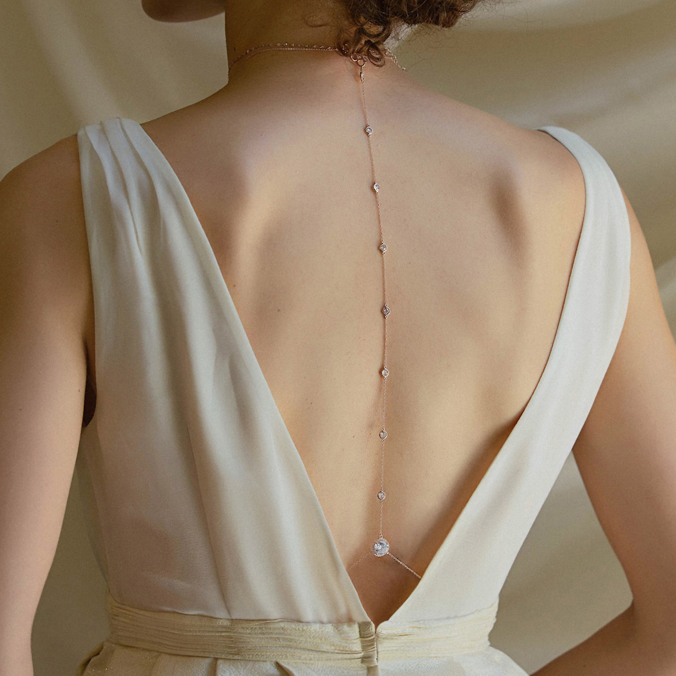 Moissanite Backdrop s925 Sterling Silver Necklace Set | Mix Mix Style [Hot Seller]-Mix MIx Style