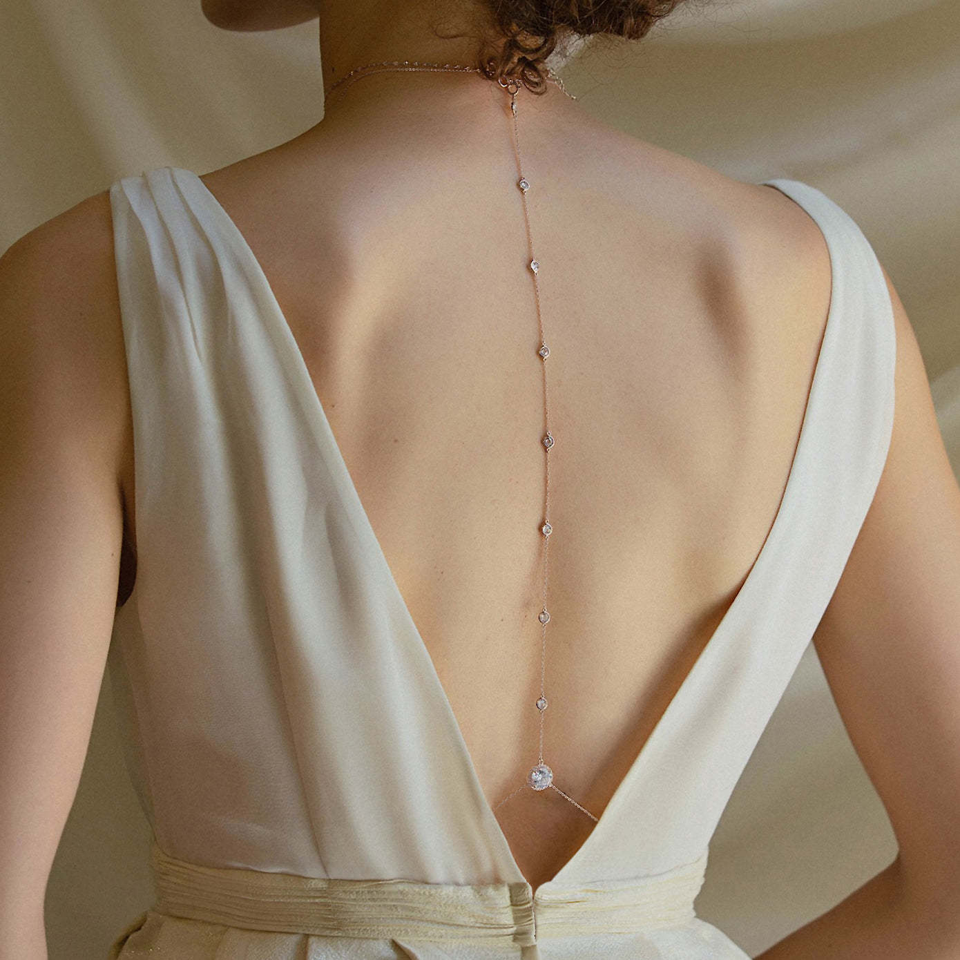 Moissanite Backdrop s925 Sterling Silver Necklace Set | Mix Mix Style [Hot Seller]-Mix MIx Style