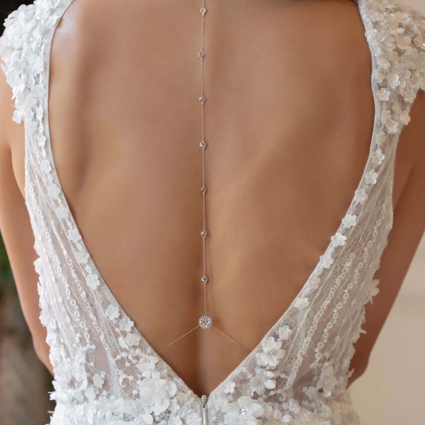 Moissanite Backdrop s925 Sterling Silver Necklace Set | Mix Mix Style [Hot Seller]-Mix MIx Style