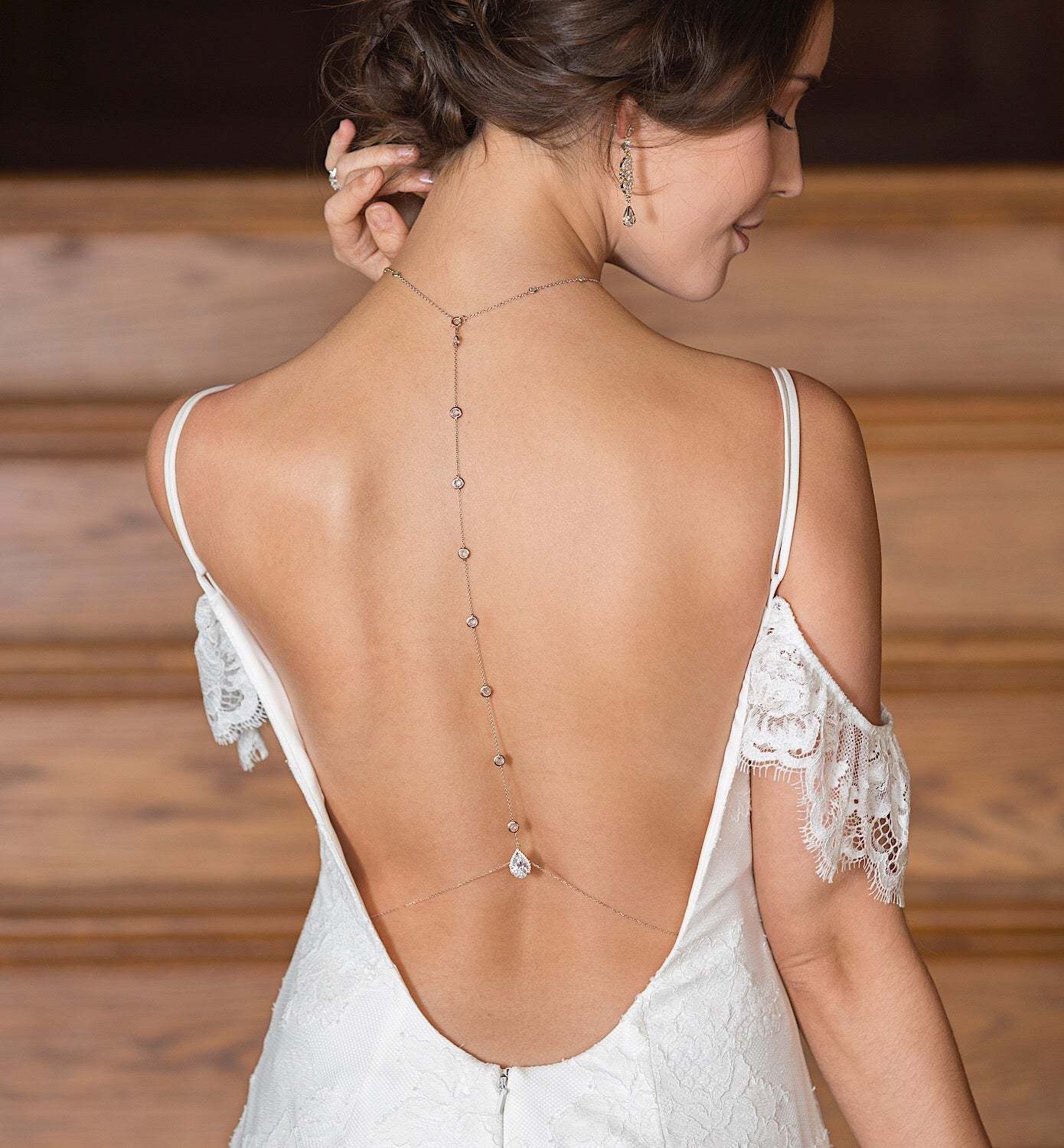 Moissanite Diamond Back Pendant s925 Sterling Silver Necklace | Mix Mix Style [Hot Seller]-Mix MIx Style