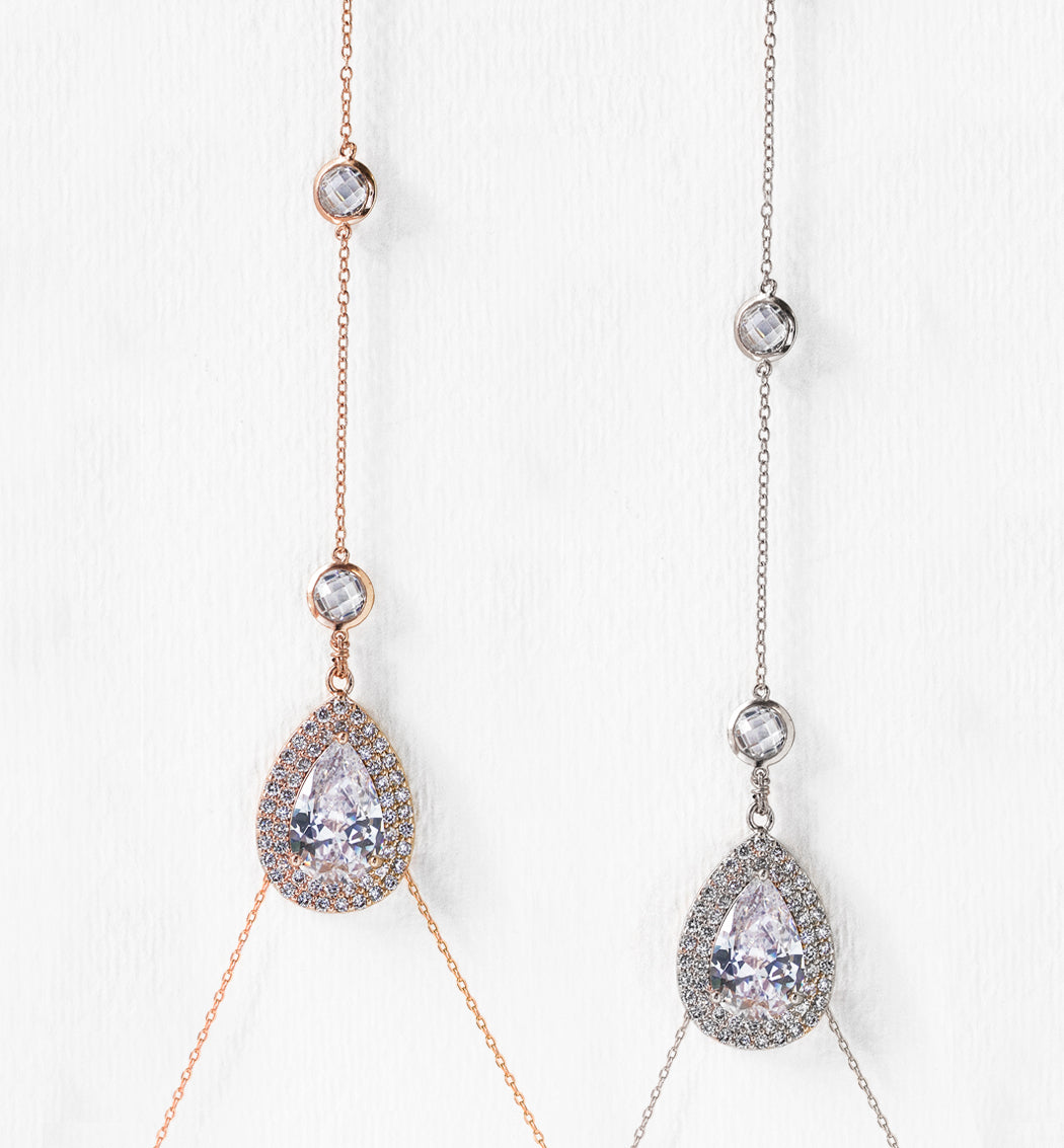 Lux Moissanite Diamo Pendant s925 Sterling Silver Back Necklace | Mix Mix Style [Hot Seller]-Mix MIx Style