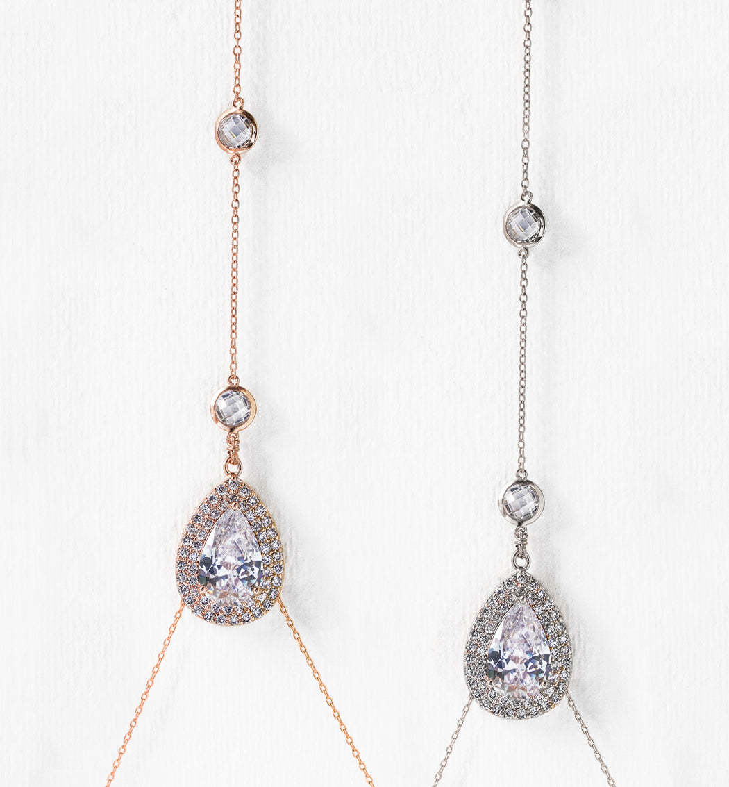 Lux Moissanite Diamo Pendant s925 Sterling Silver Back Necklace | Mix Mix Style [Hot Seller]-Mix MIx Style