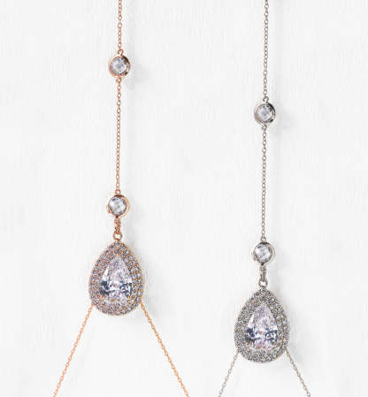 Lux Moissanite Diamo Pendant s925 Sterling Silver Back Necklace | Mix Mix Style [Hot Seller]-Mix MIx Style