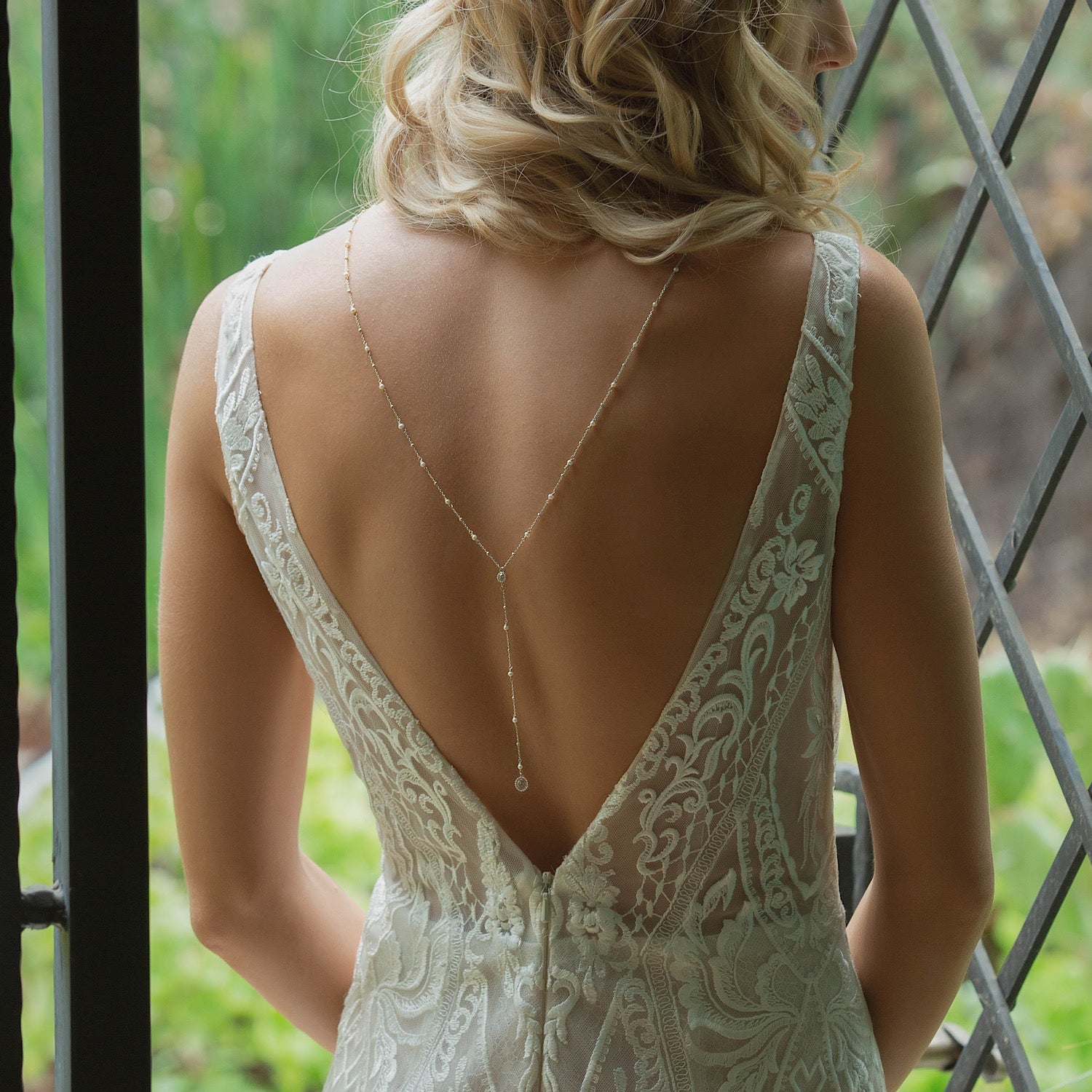 Pearl Y Lariat Back s925 Sterling Silver Necklace | Mix Mix Style [Hot Seller]-Mix MIx Style