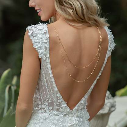 Pearl Drape Back s925 Sterling Silver Back Necklace | Mix Mix Style [Hot Seller]-Mix MIx Style