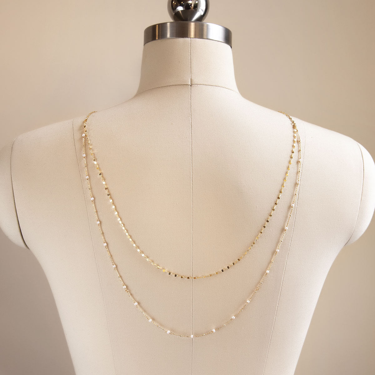 Pearl Drape Back s925 Sterling Silver Back Necklace | Mix Mix Style [Hot Seller]-Mix MIx Style